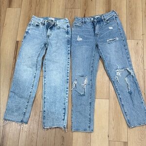 PacSun Light and Medium Blue Straight Leg Jeans